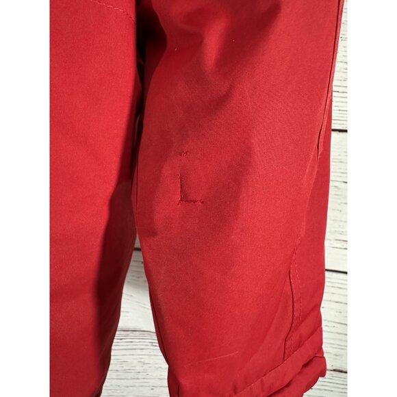 Chaps Boys Hooded Winter Jacket Medium 10/12 Red Blue Pockets Warm Zipper READ - Picture 10 of 14